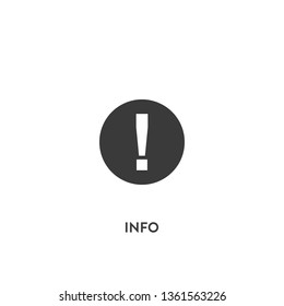 info icon vector. info sign on white background. info icon for web and app