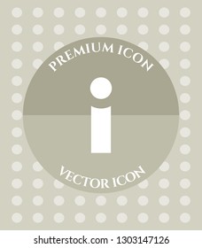Info Icon for Web. Application, Software & Graphic Design.