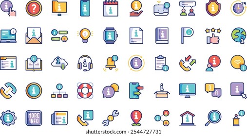 Info icons High-Quality Vector Icons Collection with Editable Stroke. Ideal for Professional and Creative Projects.