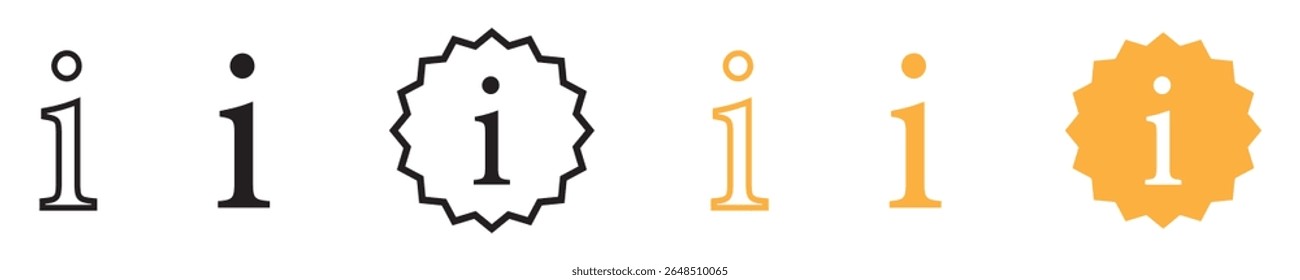 Conjunto de iconos de información. Icono de información colección.