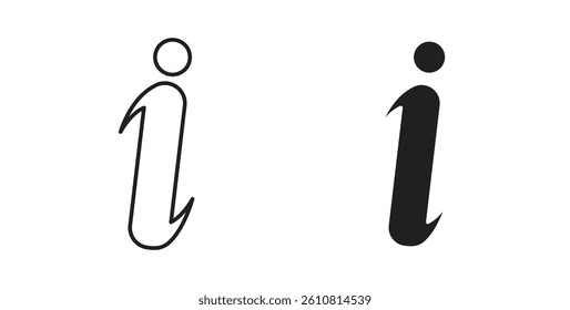 info icons. thin line vector icons