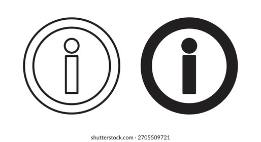 Iconos de información para usar Diseño web, logotipo. Ilustración de símbolo.