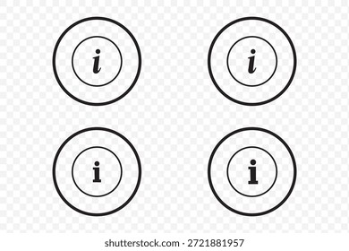Información Diseño de Vector de icono negro