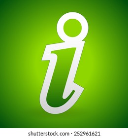 Info, Information icon background in bright green