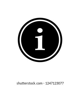 Info, Information Icon.  Help Desk, FAQ Symbol. Applied as Trendy Symbol for Info Graphic, Design Elements, Websites, Presentation and Application - Vector.