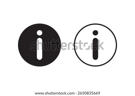 Info isolated icon, info round linear icon, more info circle outline vector icon with editable stroke.