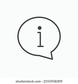 Info isolated icon. vector illustration.