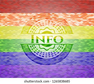 Info lgbt colors emblem 