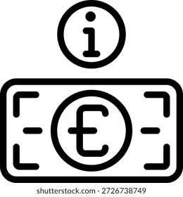 Vektorgrafik des Infozeilensymbols