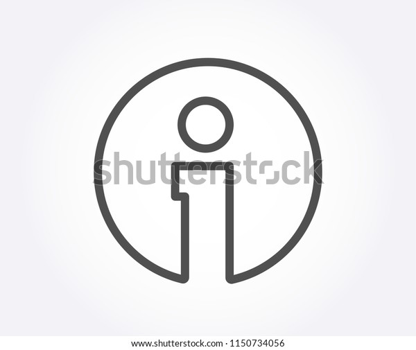 Info Line Icon Information Center Sign Stock Vector Royalty Free 1150734056