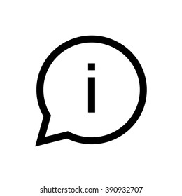 Info line icon. Pixel perfect fully editable vector icon suitable for websites, info graphics and print media.