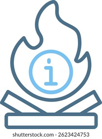 Info Line Two Colour Icon