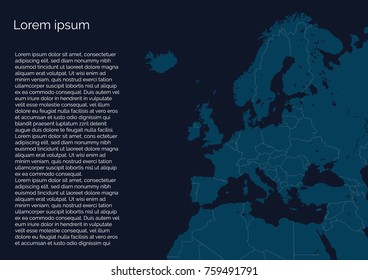 Info map of europe