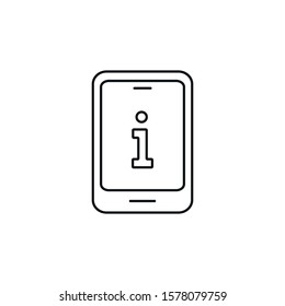 info - minimal line web icon. simple vector illustration. concept for infographic, website or app.