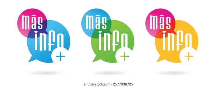 Más info, More info in spanish