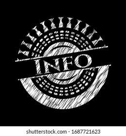 Info on blackboard. Vector Illustration. Detailed.