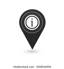 Info pin Map pin icon