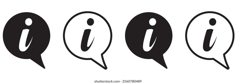 Info Point Icon Black  Information Illustration Point Symbol Help Logo Hint Sign Isolated 
 Variations