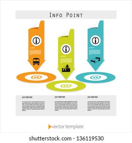 Info Point Template Vector