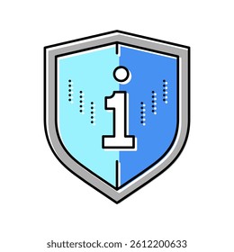info protection color icon vector. info protection sign. isolated symbol illustration