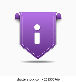 Info Purple Vector Icon Design