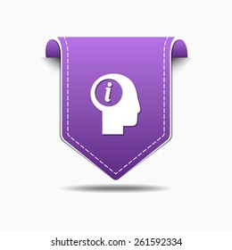 Info Purple Vector Icon Design