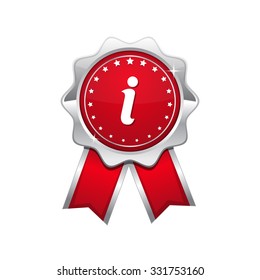 Info Red Vector Icon Design
