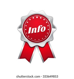 Info Red Vector Icon Design