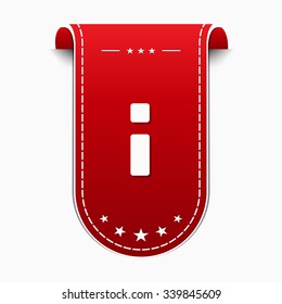 Info Red Vector Icon Design