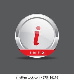 Info Round Vector Button Icon