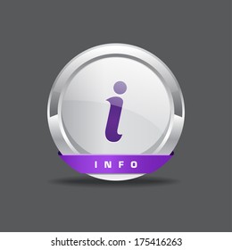 Info Round Vector Button Icon