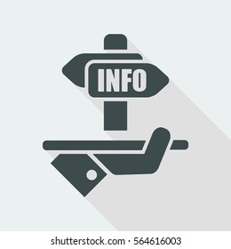 Info services - Vector web icon