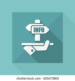 Info services - Vector web icon