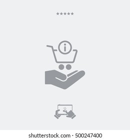 Info shopping cash - Minimal modern icon