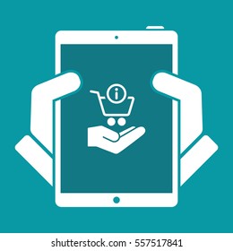 Info shopping cash - Minimal modern icon