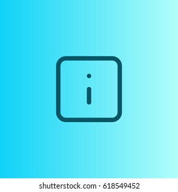 Info sign icon