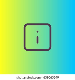 Info sign icon