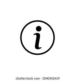 Icono de signo de información. sobre nosotros firmar y símbolo. Icono de Faq