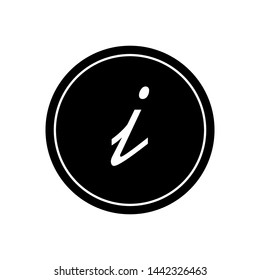 Info Sign Icon. Information or Helpdesk Illustration As A Simple Vector Sign & Trendy Symbol in Glyph Style for Design and Websites, Presentation or Mobile Application. 