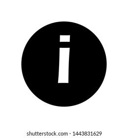 Info Sign Icon. Information or Helpdesk in Simple Vector Sign & Trendy Symbol in Glyph Style for Design and Websites, Presentation or Mobile Application.