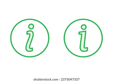Juego de iconos de signo de información. acerca de nosotros, vector de iconos. Icono de Faq