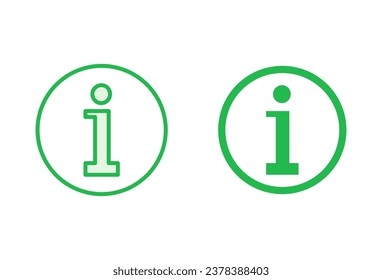 Juego de iconos de signo de información. acerca de nosotros, vector de iconos. Icono de Faq