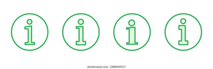 Symbol für Info-Zeichen gesetzt. über uns Symbol Vektor. Faq Symbol