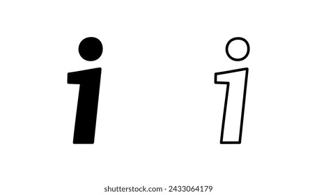 Info sign icon set. about us icon vector. Faq icon