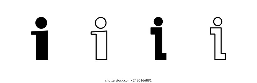 Conjunto de iconos de información. sobre nosotros Vector de iconos. Icono de Preguntas frecuentes