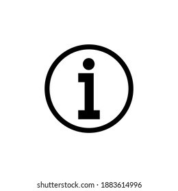 Info sign icon vector. about us icon vector. Faq icon