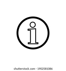 Info-Symbol-Vektorgrafik. über uns Symbol Vektor. Faq Symbol