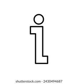 Vector de icono de signo de información. sobre nosotros vector de icono. Icono de Preguntas frecuentes