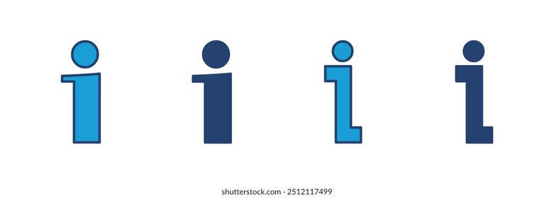 Info sign icon vector. about us icon vector. Faq icon