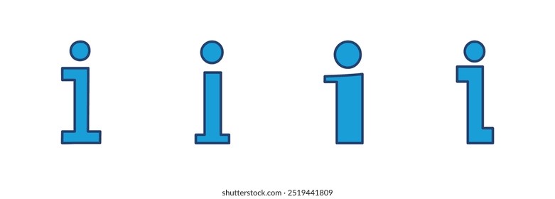 Vektorsymbol für Info-Zeichen. über uns Icon Vektor. Faq-Symbol